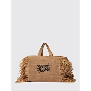 Secret Pon-Pon Tote Bag Woman Natural
